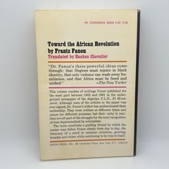 Toward the African Revolution – Frantz Fanon – 1967 Grove Press Rare PB VG