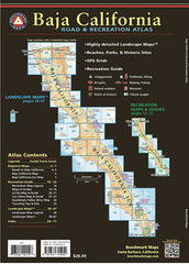 Baja California (MEXICO) Road & Recreation Atlas, Benchmark Maps, 2024 2nd Editi