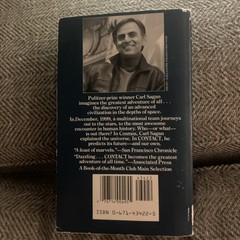 Contact Carl Sagan Paperback 1st Pocket book printing (October 1986)