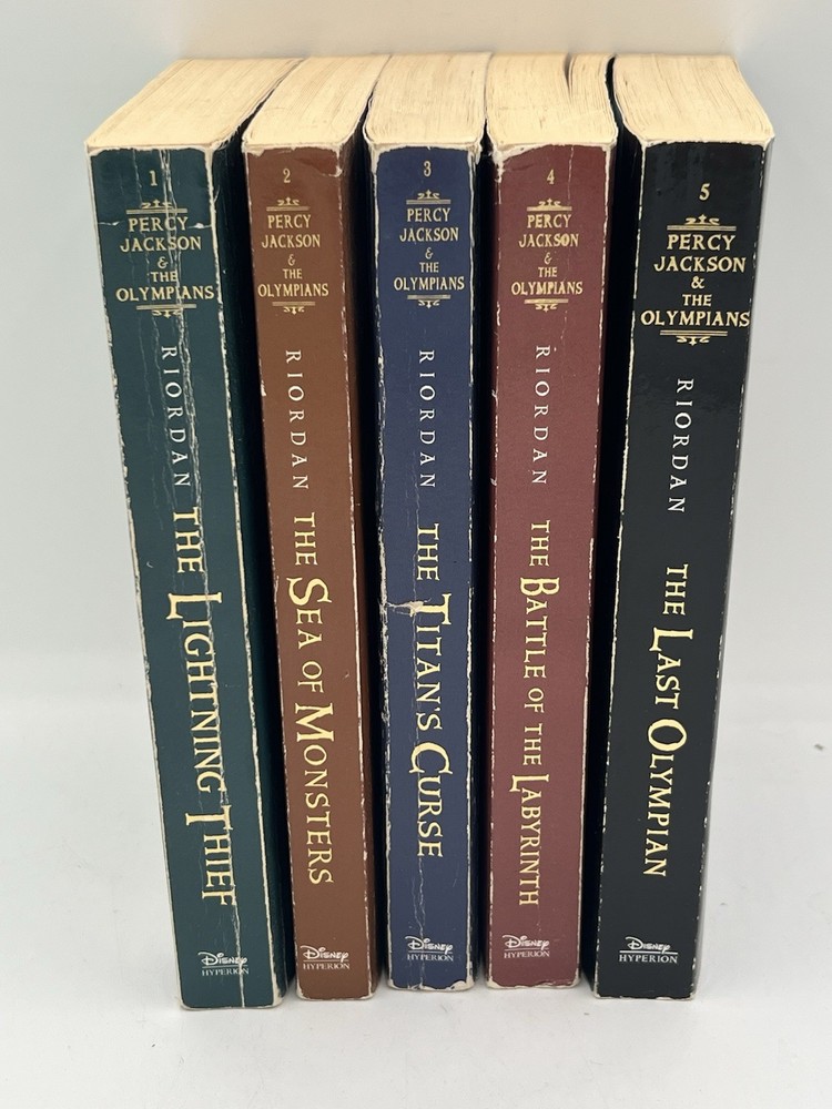 Percy Jackson & the Olympians Complete Set 1-5 Rick Riordan Paperback Books