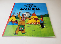 Tintin in America by Herge Softcover Egmont Graphic Novel Adventure Book