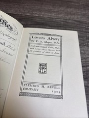 Lovers Alway by F. B. Meyer 1904 Fleming H. Revell Company Hardcover
