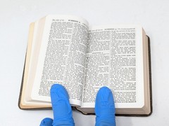 Vintage 1940s Miniature Holy Bible KJV Oxford Ruby 32mo Pocket Bible 40s