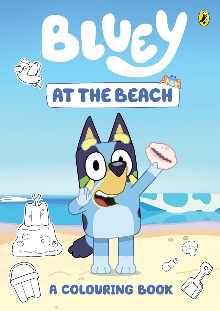 Bluey: At the Beach: A Colouring Book by Bluey Paperback Book
