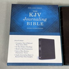 Like NEW KJV Journaling Bible Bonded Leather Edition Barbour Headings Summaries