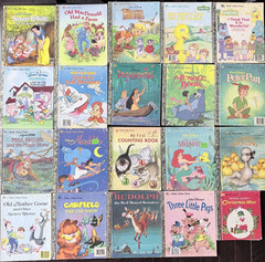 A Little Golden Book. Lot 83 Mixed Titles Vintage Hardcover MOST 1950’s -90’s