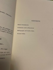 BOOK Civilization and its Discontents SIGMUND FREUD Standard Edition James Strac