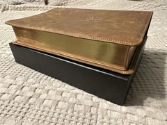 Schuyler ESV Stridon Bible – Desert Camel Calfskin Leather