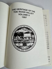 The Heritage Of The Toe River Valley Vol 2 Avery Mitchell Yancy North Carolina