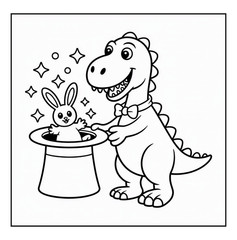 Cute Dinosaurs Coloring Book for Kids Ages 4-8 | Fun Prehistoric Activity Book |