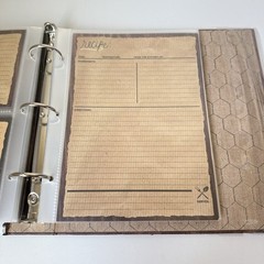 Recipe Book Organizer 3 Ring Binder Farmers Market Theme 9×9.5” Dividers Cards