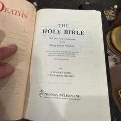Vintage Nelson Study Bible 1970 Black Concordance Dictionary w/ Box 283
