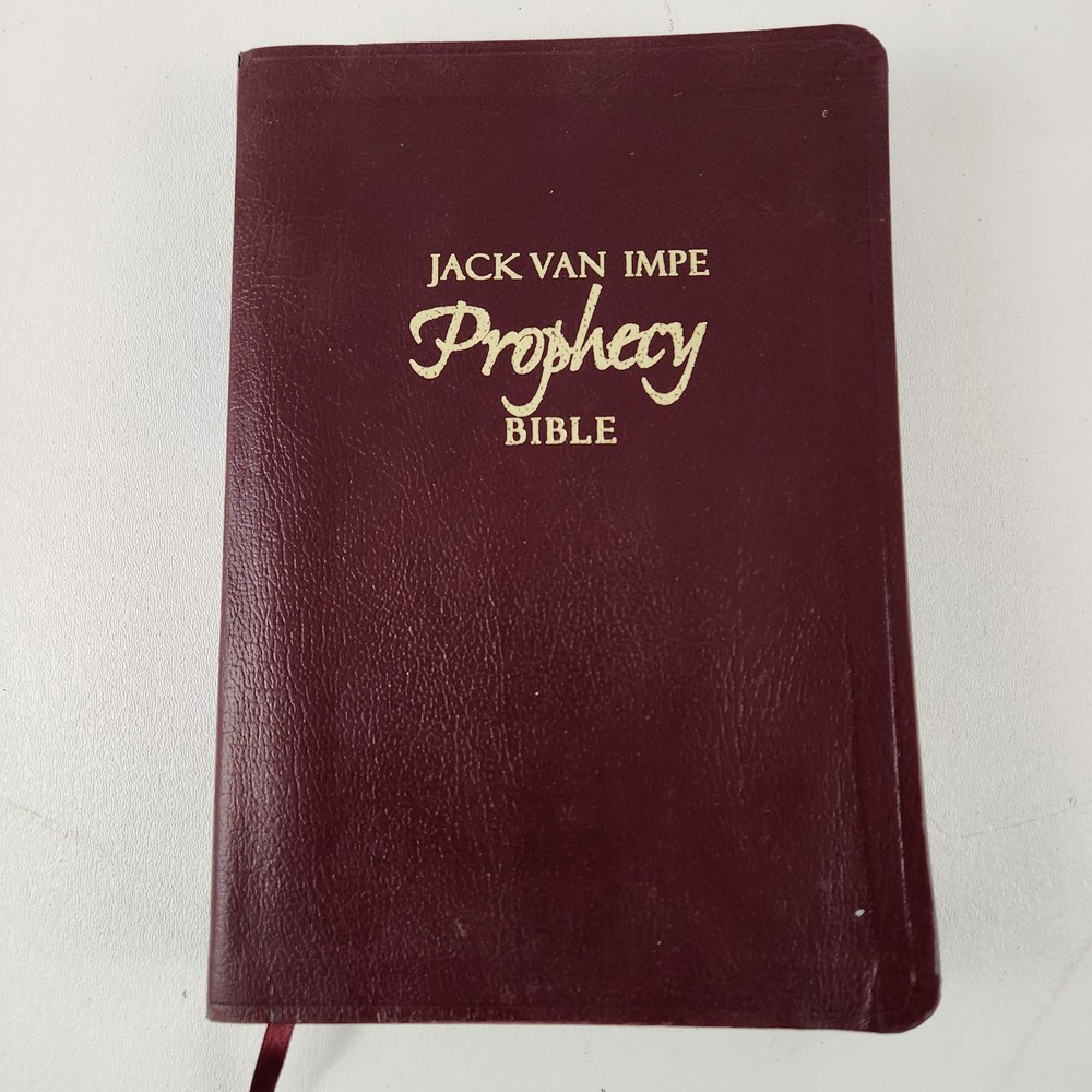 Jack Van Impe Prophecy Bible KJV Burgundy Bonded Leather ISBN 1-884137-88-1