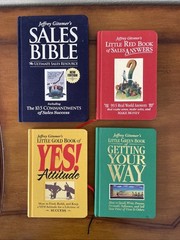 Lot of 4 Jeffrey Gitomer’s Little Green, Red, Gold and Sales Bible Success