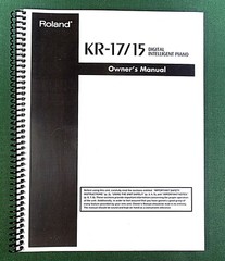 Roland KR-17 / KR-15 Owner’s Instruction Manual: 212 Pages & Protective Covers!