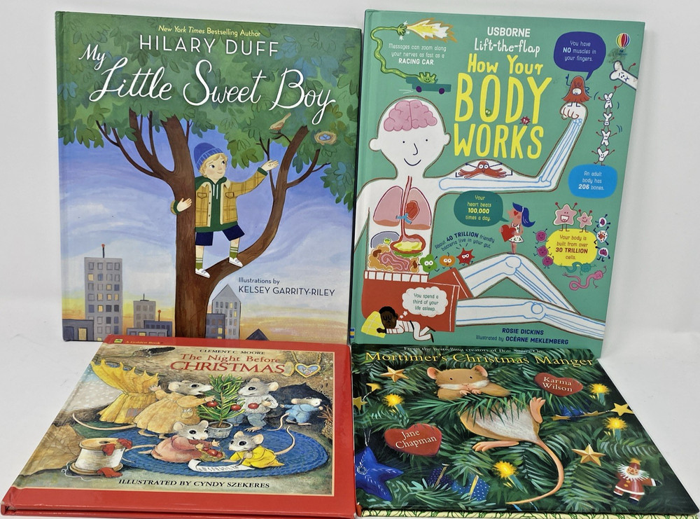 Lot of 4 quality Children’s Books By Mixed Authors And Subjects. VG+ See Details