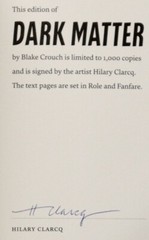 Dark Matter (Signed by Blake Crouch, Suntup Artist Limited Edition)