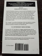 Trance Formation Of America Life Story Of A CIA Mind Control Slave Cathy O’Brien