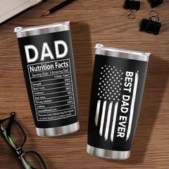Durable 20oz Stainless Steel Tumbler – Birthday Gifts for Dad with Leakproof Cap