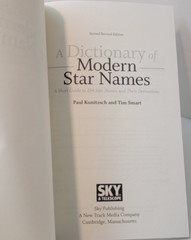 A Dictionary of Modern Star Names: Kunitsch PB/LN/2006 (see photos:)