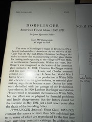 Dorflinger America’s Finest Glass 1852-1921 HC Book Feller Color Photos History