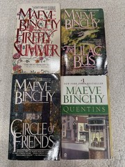 Maeve Binchy 4 Book Lot -Quentins, Circle Of Friends,Lilac Bus,Firefly Summer PB
