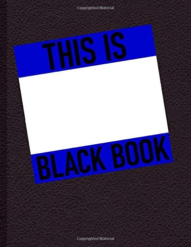 Blackbook Graffiti Sketchbook Blank Art Book with White Paper 279x216mm New