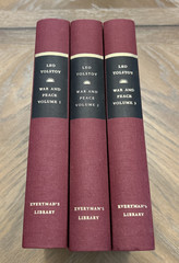 War And Peace 3 Volume Box Set Everyman’s Library Leo Tolstoy HC Germany 1992