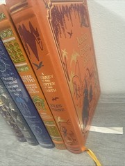 Set of 5 Bonded Leather Children Boys Hardcover Books Arthur Holmes Greek etc