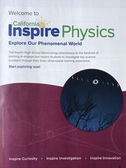California INSPIRE SCIENCE PHYSICS Student Edition Mcgraw-Hill *NEW 2020! G9-12