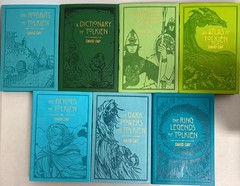 World of Tolkien Seven-Book Set by David Day Faux Leather Bound Books