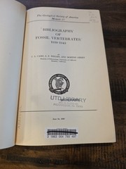 Set: Bibliography of Fossil Vertebrates 1939-1972 Geological Society of America