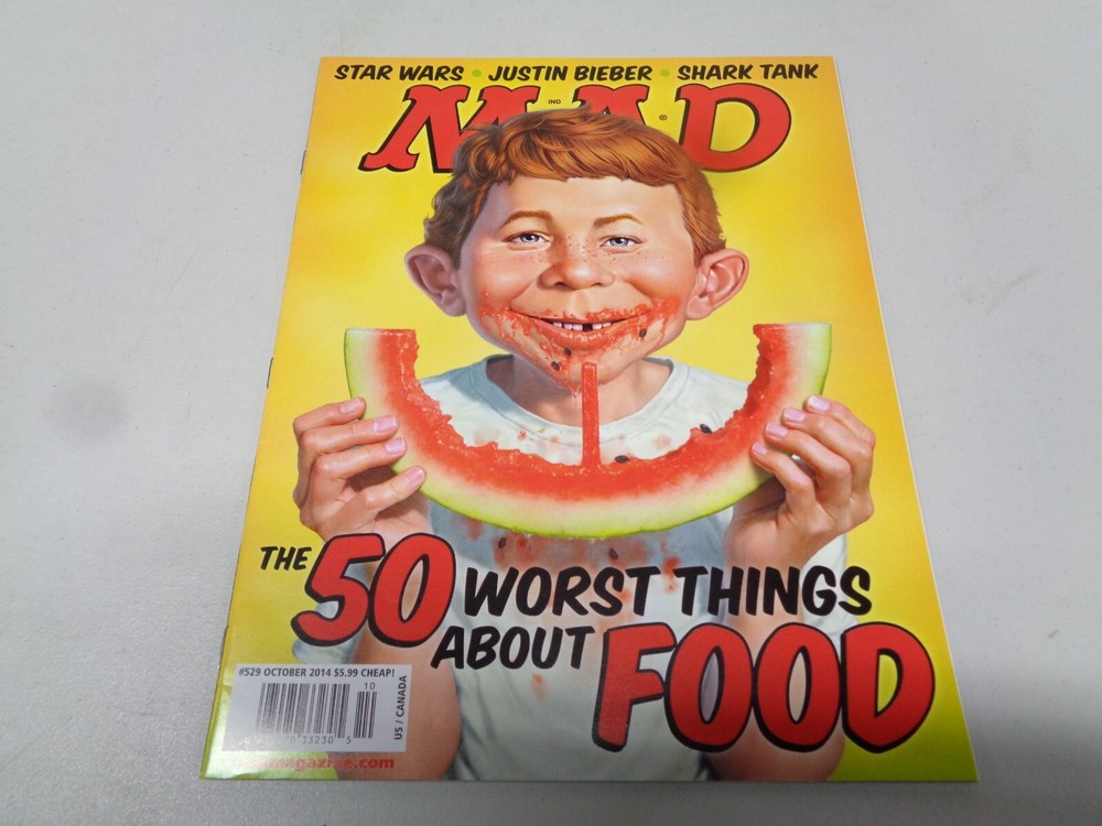 Mad Magazine #529 October 2014 The 50 Worst Things About Food (Magazine: Humor,