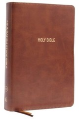 Kjv, Foundation Study Bible, Large Print, Leathersoft, Brown, Red Letter,: New