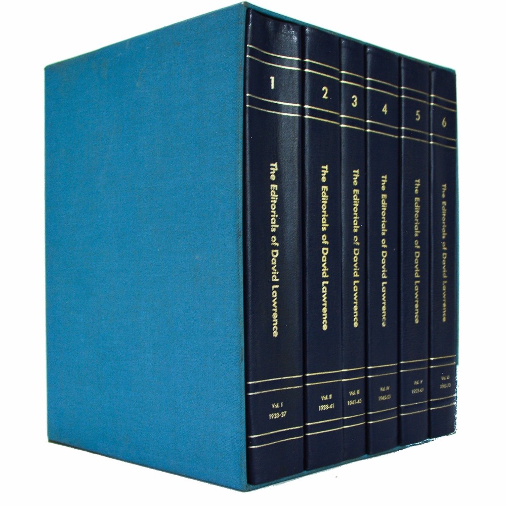 David Lawrence Book The Presentation Edition 6 Volume Set Editorial Case