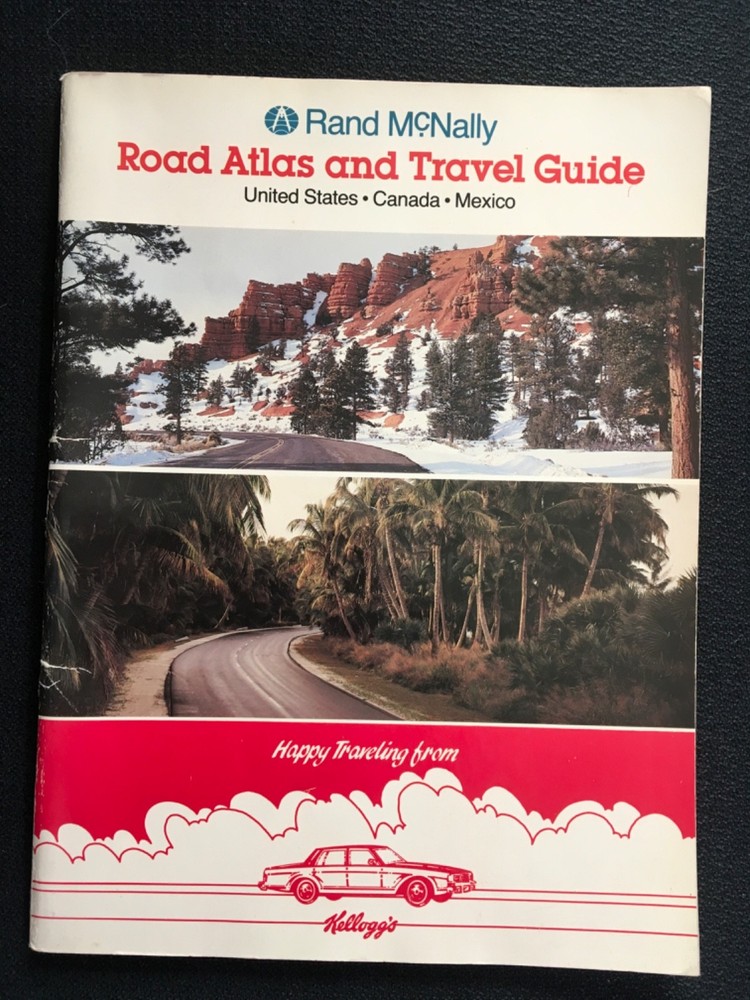 RAND MCNALLY Road Atlas and Travel Guide US United States Canada Mexico Kelloggs