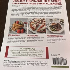 The Keto Guido Cookbook Paperback Softback Book by Vinny Guadagnino Brand New