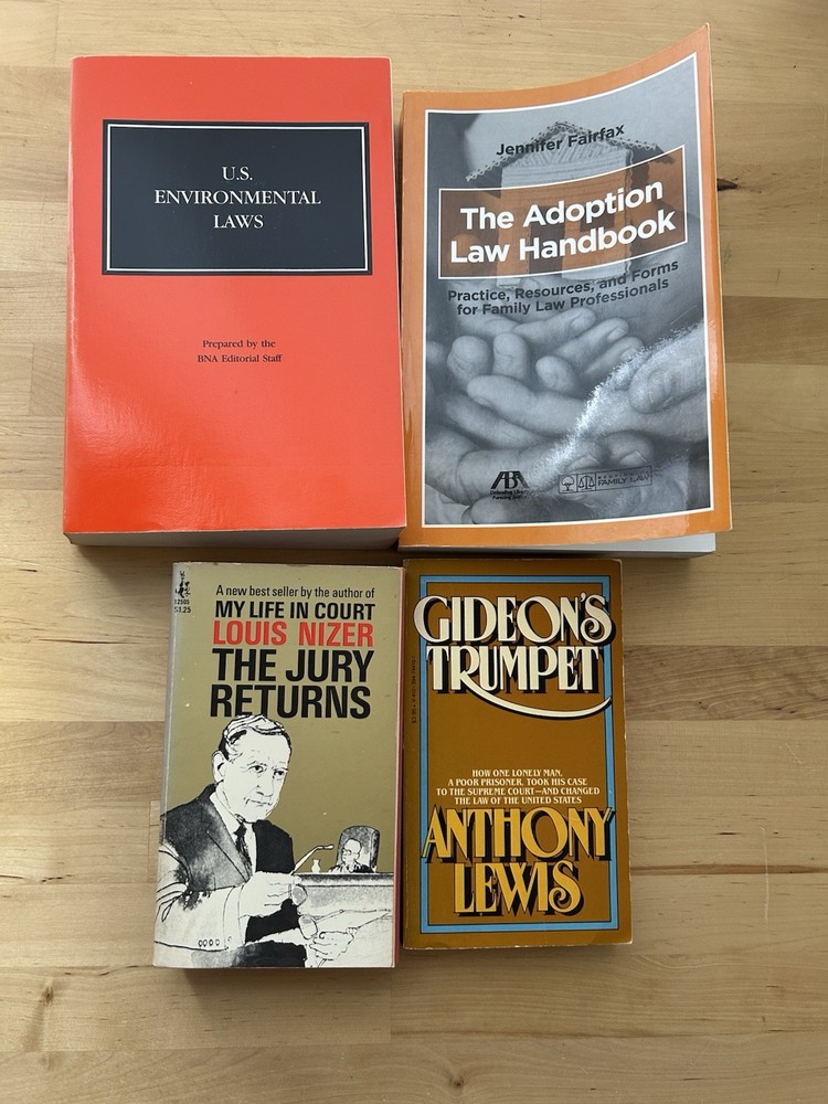 Lot of 4 Legal Nonfiction Paperback Books Various Authors & Titles Law