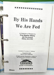 By His Hands We Are Fed Cookbook 2005 First Baptist Church Albany, GA 198 pages