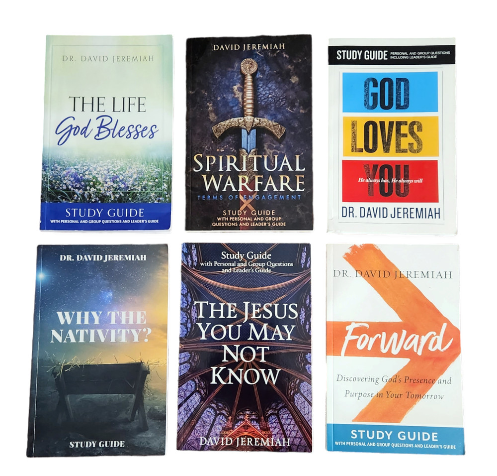 Lot of 6 Turning Point w/ Dr. David Jeremiah Bible Study Guides