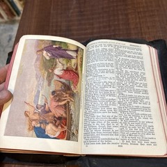 Holy Bible Pronouncing National Bible Press Undated Leather Antique