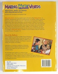 MAKING MORE WORDS Hands-on Phonics and Spelling Activities Cunningham & Hall