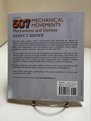 507 Mechanical Movements: Mechanisms and Devices by Henry T Brown (2005, PB)