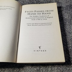 Pages Passed From Hand to Hand Mitchell Leavitt 1999 Anthology Trade Paperback