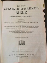 1934 Vintage KJV Thompson Chain Reference Bible Leather B. B. Kirkbridge Bible