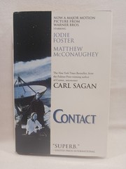 Contact Carl Sagan Movie Novelization Tie-In Book Club Edition DJ HARDCOVER VGC