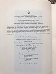 SIGNED 1ST ED HC Malachi Martin’s novel of Vatican intrigue, „Windswept House”