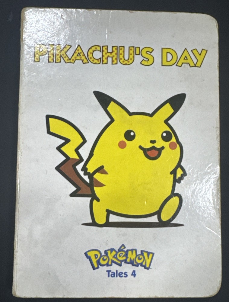 Pokemon Pikachu’s Day Tales 4 board book Nintendo 1999 Toshinao Aoki Free Sh