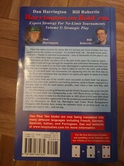 Harrington on Hold ’em Volume 1: Strategic Play paperback