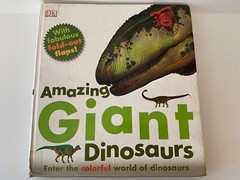 2 Book Lot- Amazing Giant Dinosaurs, Dinosaurios(bilingual) Hardcover Books